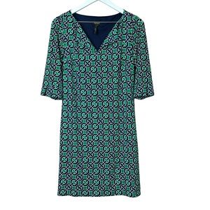 Laundry By Shelli Segal Los Angeles Green Blue Dress Women Sz XS